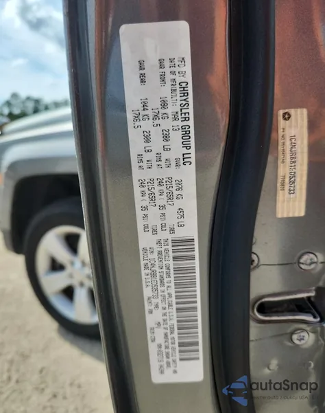 2014 Jeep Patriot Sport z USA, uszkodzony, nr VIN 1C4NJRBB1ED535733